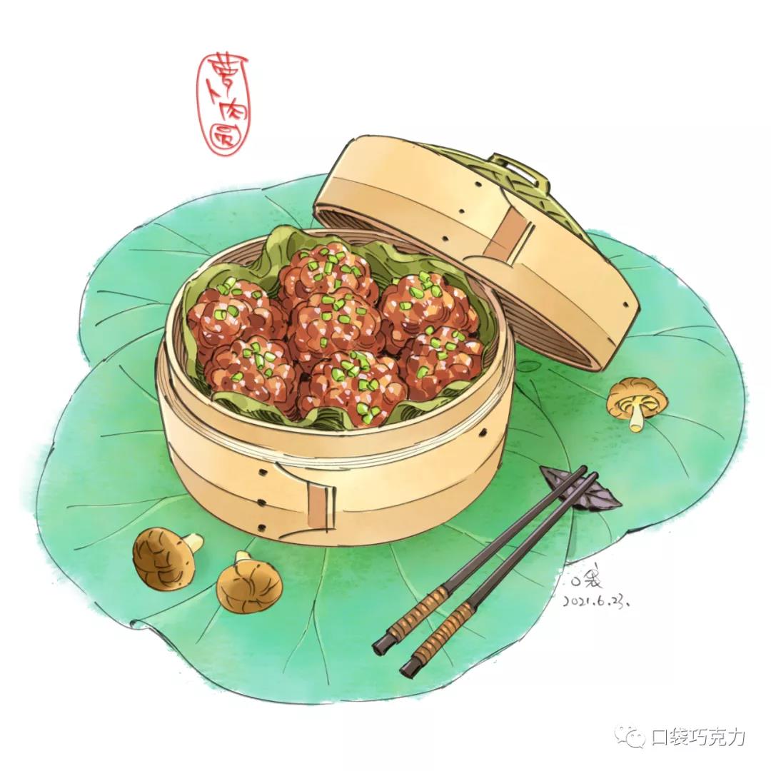 如何将美食变成笔下一张张生动有趣,惟妙惟肖的漫画形象.