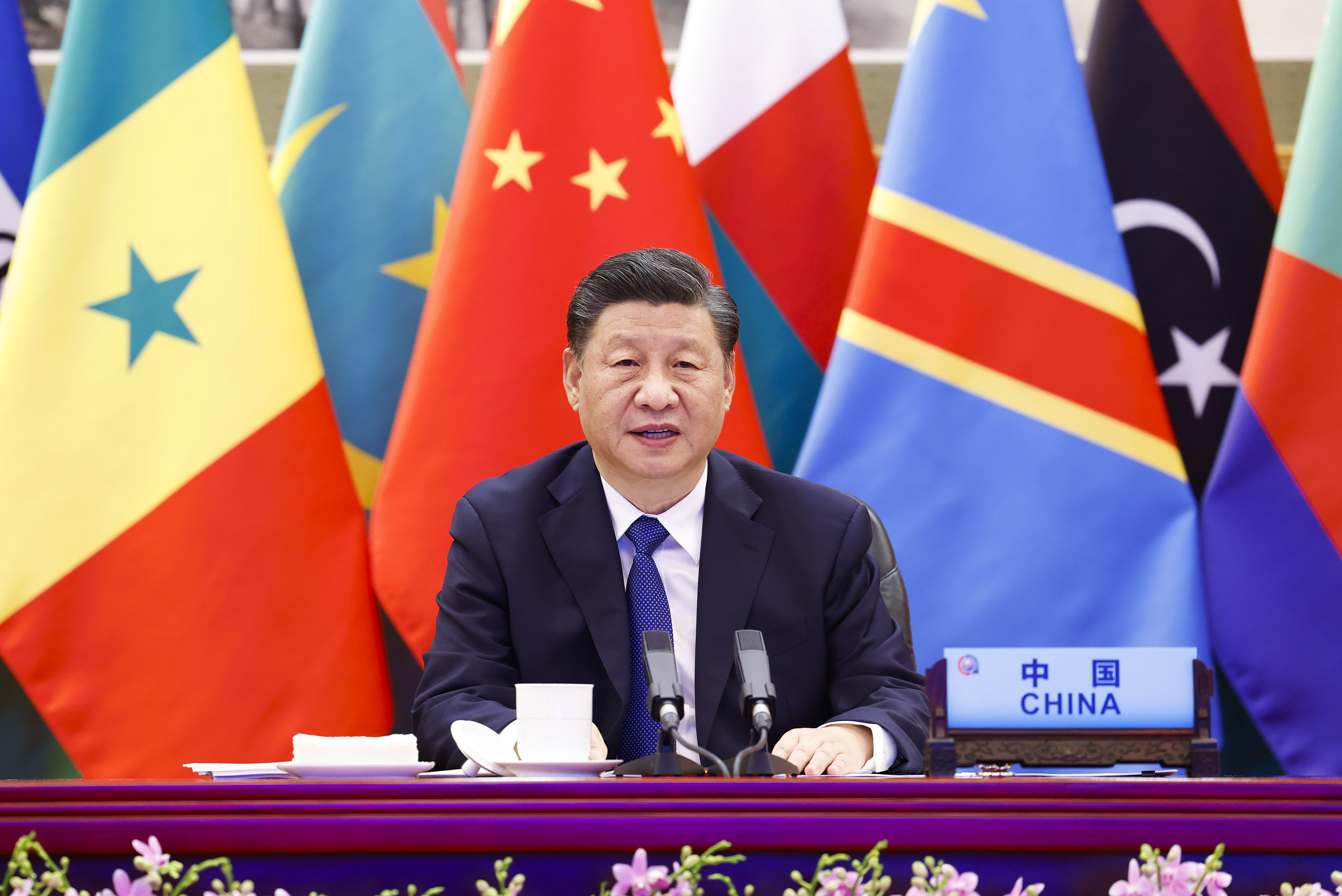 2021年11月29日，习近平主席在北京以视频方式出席中非合作论坛第八届部长级会议开幕式并发表题为《同舟共济，继往开来，携手构建新时代中非命运共同体》的主旨演讲。