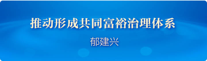 扎实推动共同富裕高峰论坛丨努力走出具有普遍意义的共同富裕新路子