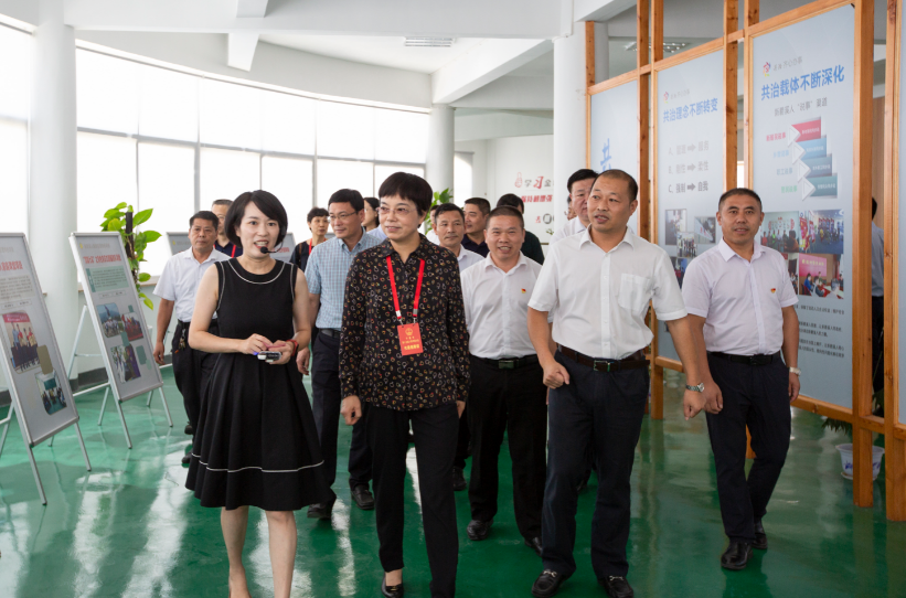 县委书记潘银浩,及罗来兴,李晓东,陈爱武,范建富等县领导陪同调研.