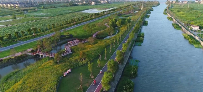 王江泾镇古运河生态绿道跻身嘉兴市最美生态绿道候选榜