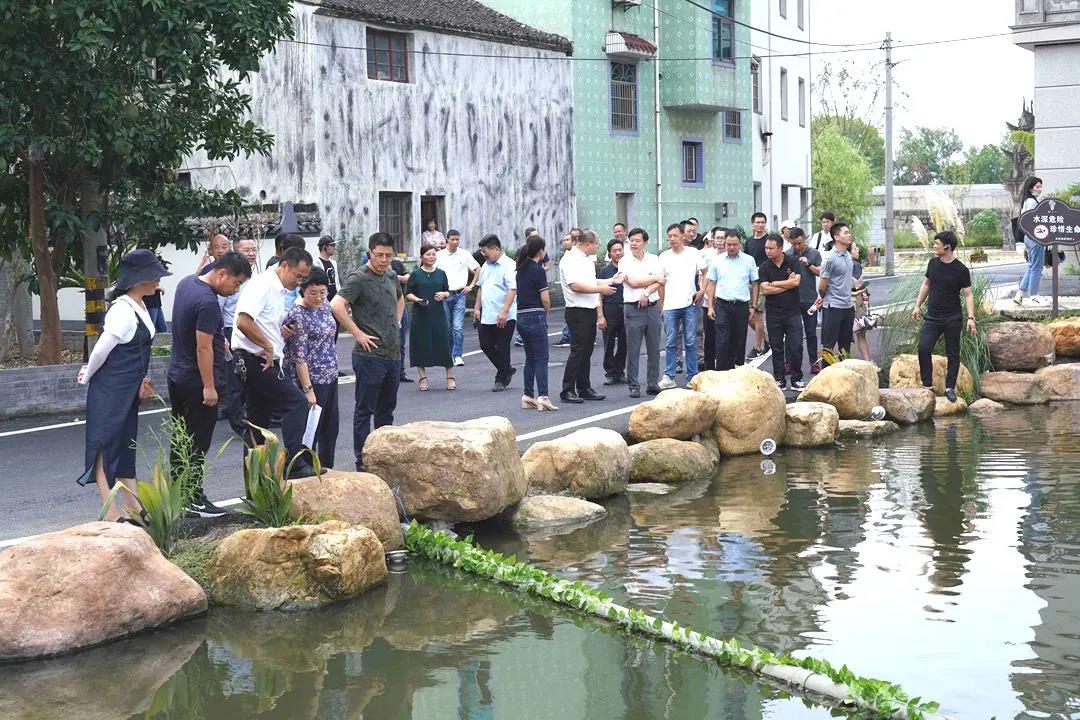 上午,学习考察组首先来到了义桥镇新坝村,在义桥镇党委副书记,镇长