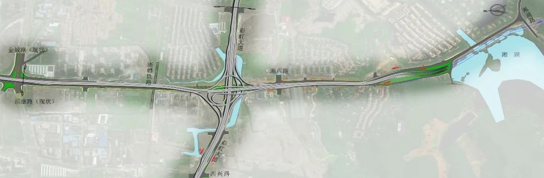 建设二路-金城路高架主体结构施工完成,其余标段有序推进,风情大道