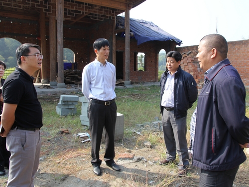 吴关林到河上镇里都村调研