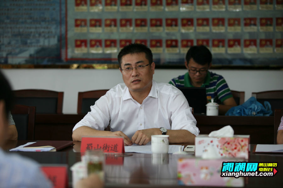 何凌超部长一行来蜀山调研维稳信访工作