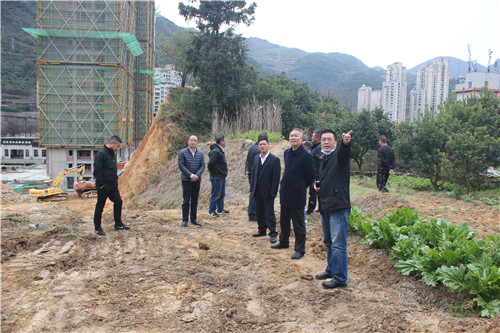 邹春平到瓯南街道东堡山华侨文博生态城项目现场办公