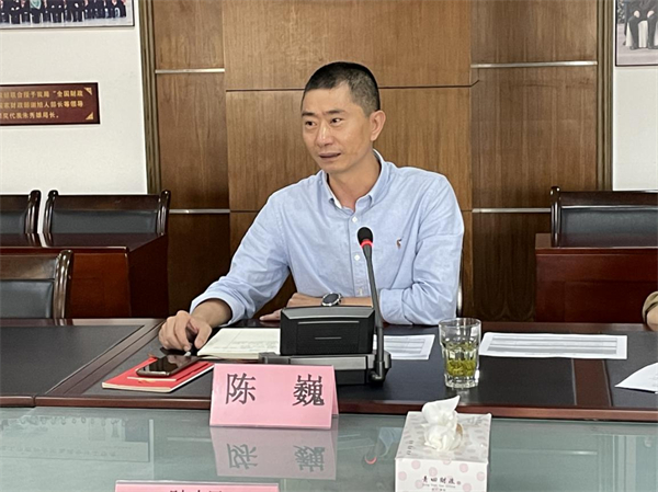 市国资委党委副书记陈巍来青交流指导