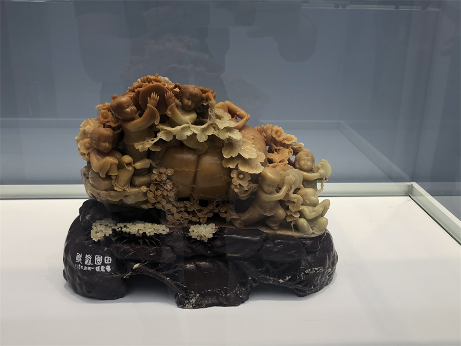 青田石雕佳作亮相國家級展覽