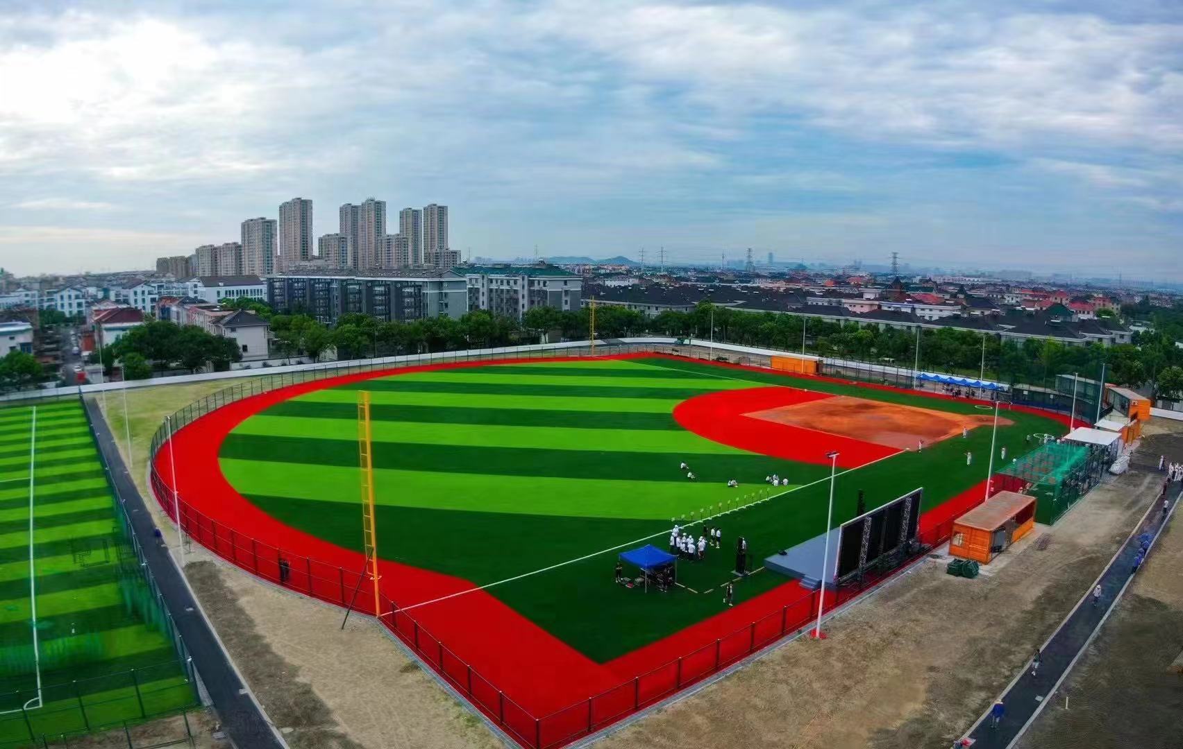 杭州亚运新地标萧山瓜沥棒球小镇开球