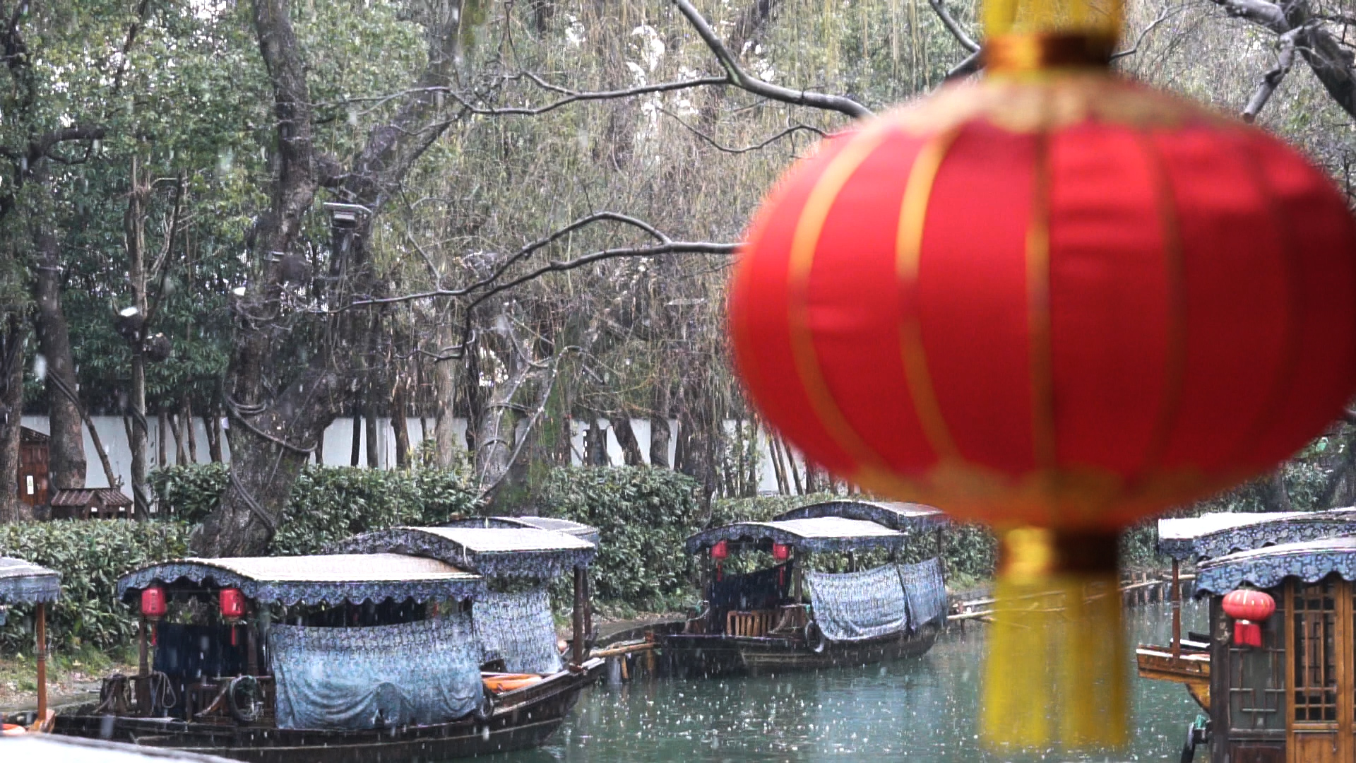 南浔古镇江南雪景粉妆玉砌美如画