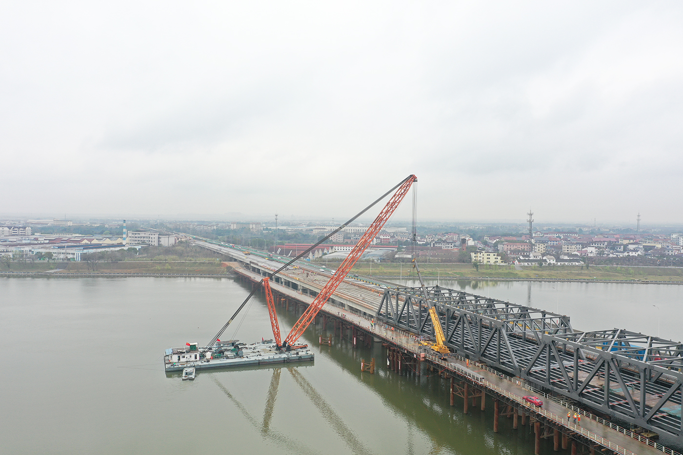 g60衢江大桥右幅桥梁贯通