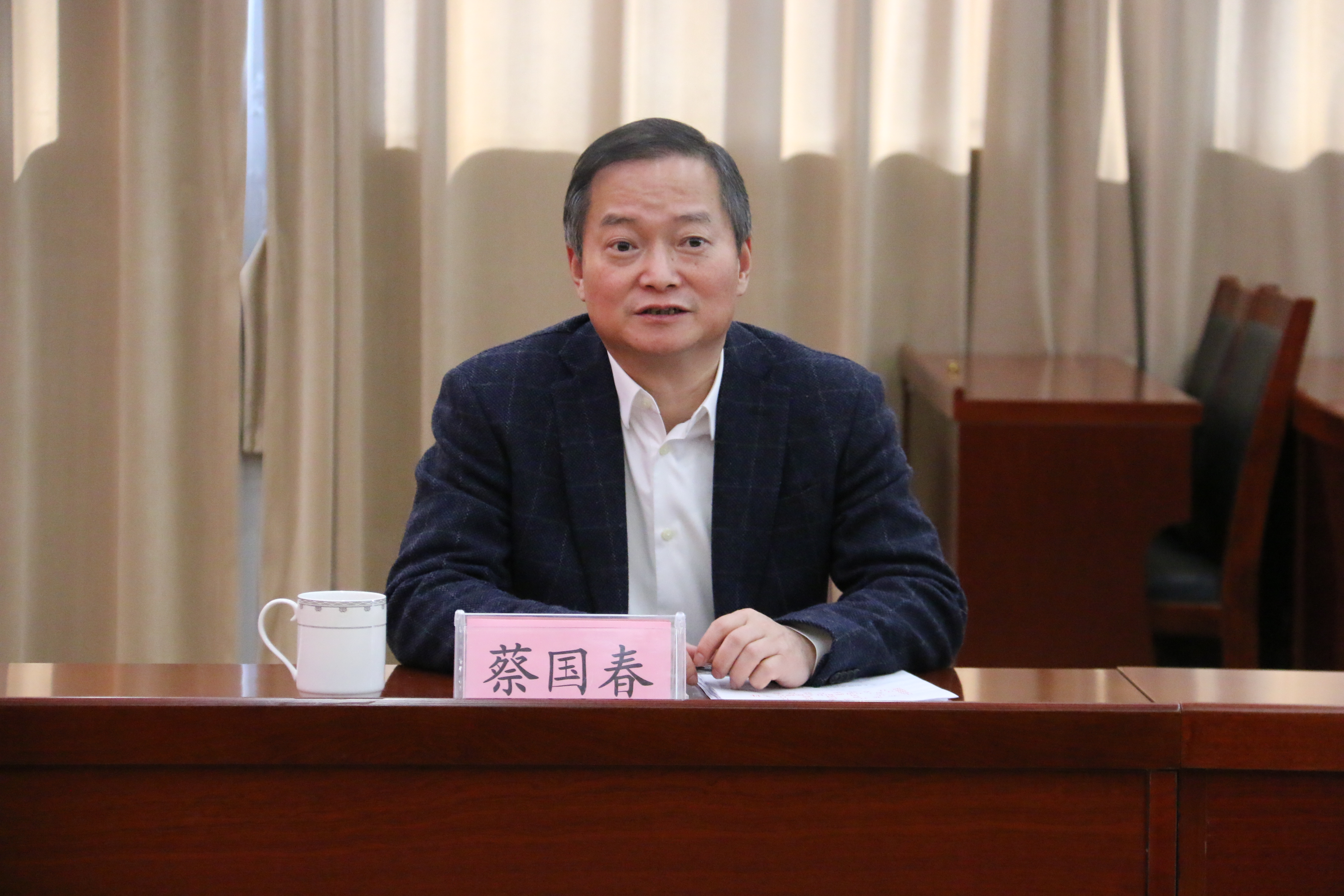 省残联党组书记理事长蔡国春一行到东源镇调研指导结对帮扶工作