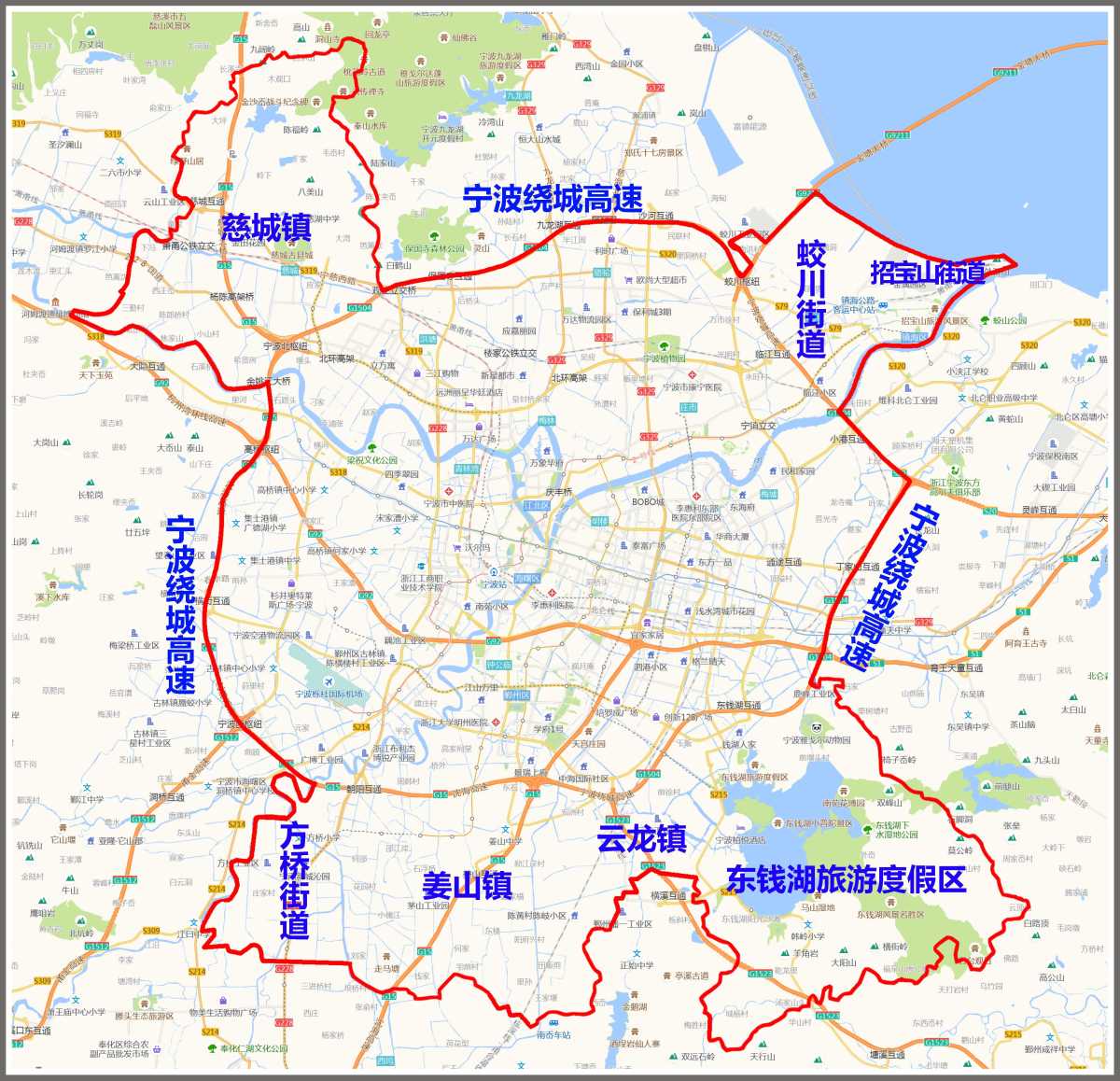 宁波新四禁地图图片