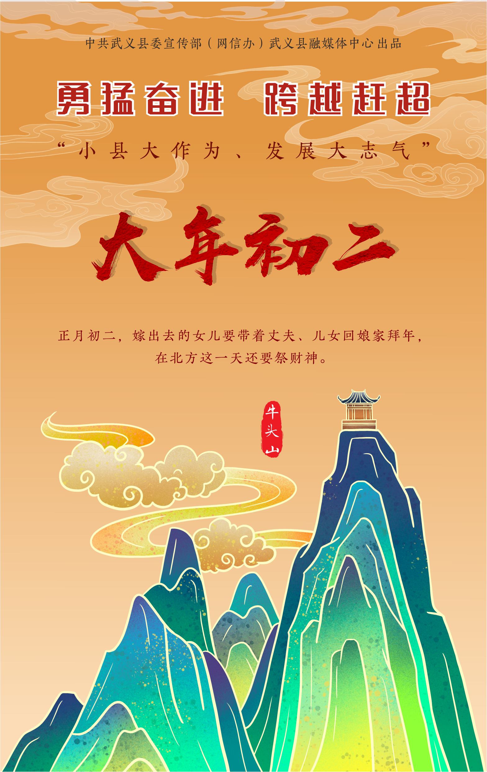 融媒海报大年初二丨爆竹声中一岁除春风送暖入屠苏