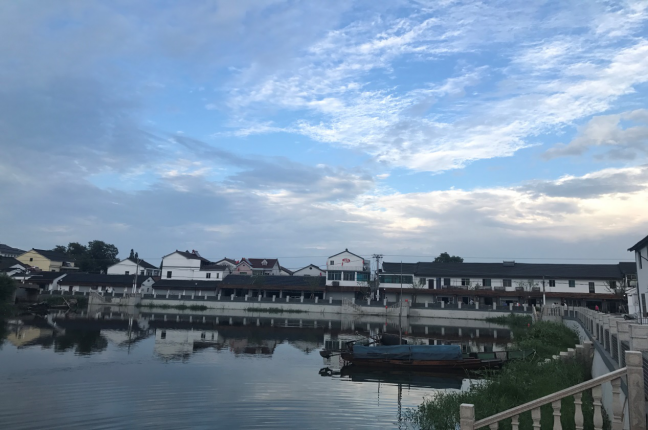 长兴县洪桥镇青山绿水风景美美丽城镇好生活