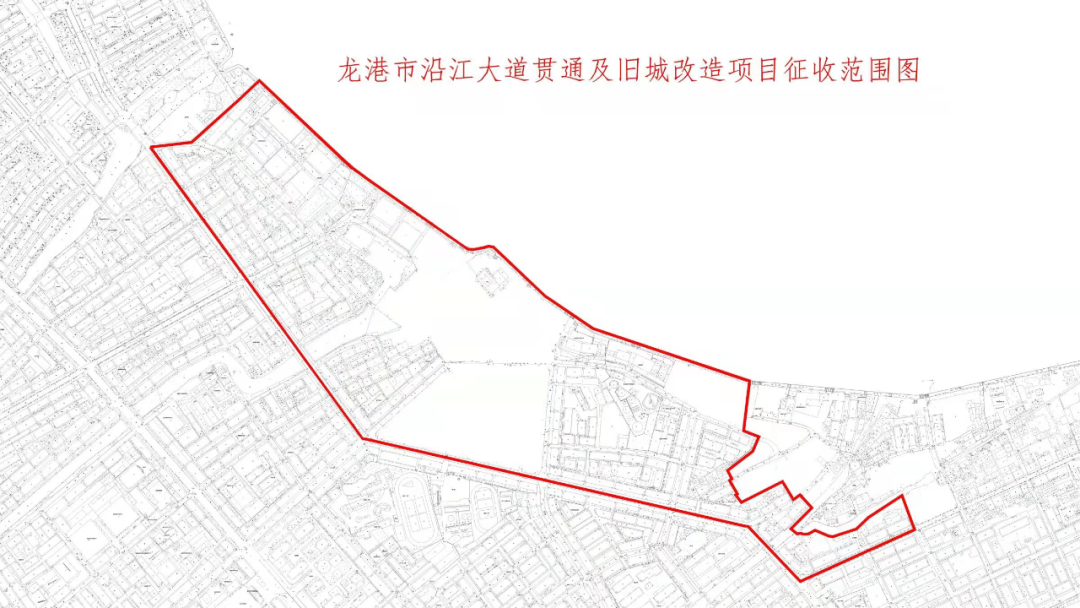 龙港市人民政府关于公布龙港市沿江大道贯通及旧城改造项目房屋征收