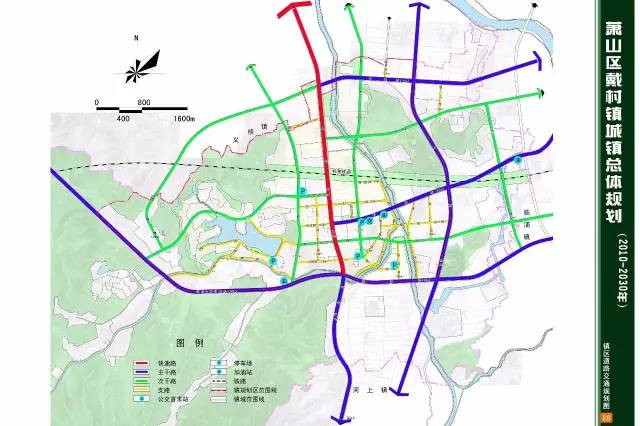 戴村鎮區道路交通規劃圖