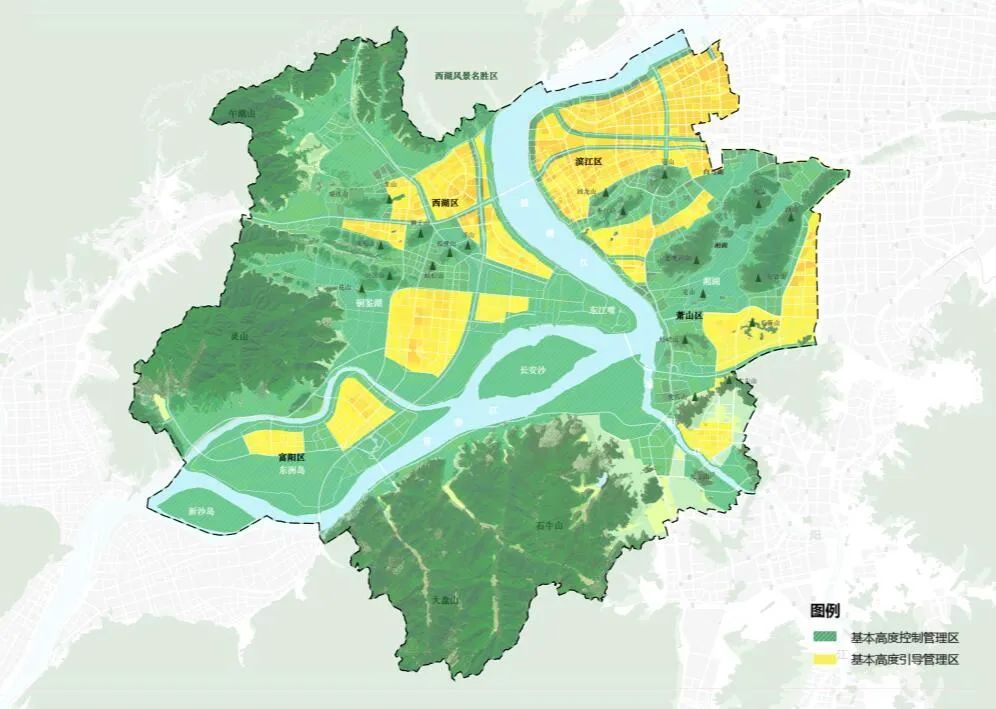 其中重點管控區:265平方公里,主要涉及西湖區,濱江區,蕭山區和富陽區4