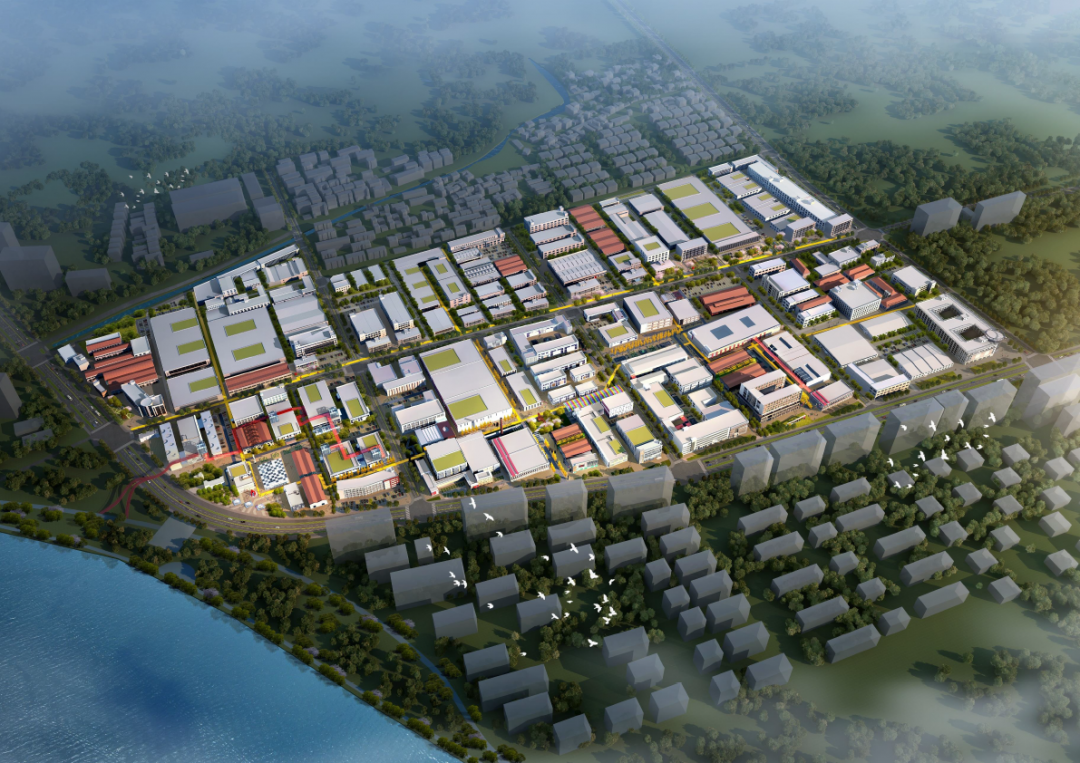 老旧工业园区变身"三江汇谷"