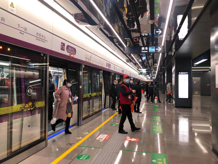 杭州地铁7号线跨江完成热滑实验!计划今年年底全线通车!