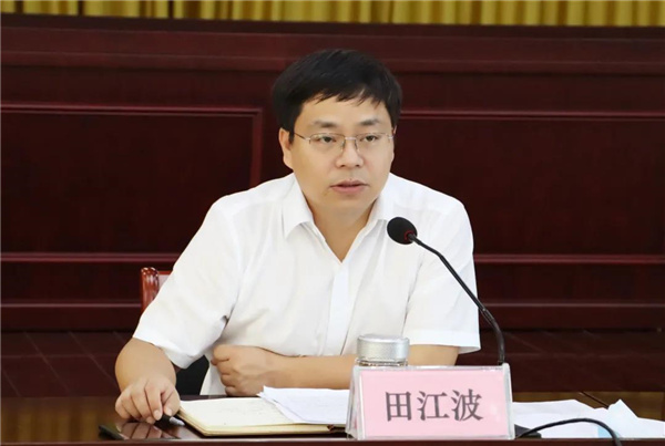 靖江街道党工委书记田江波讲话