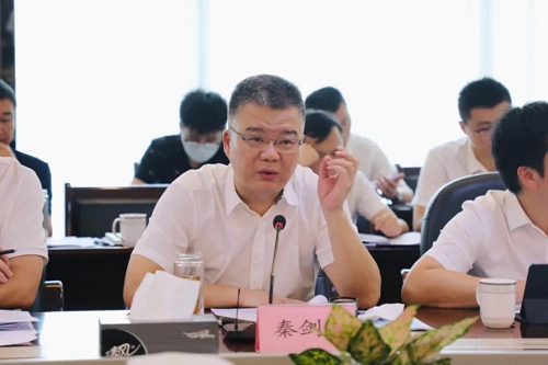 钱江世纪城党工委书记秦剑云汇报世纪城亚运筹办工作