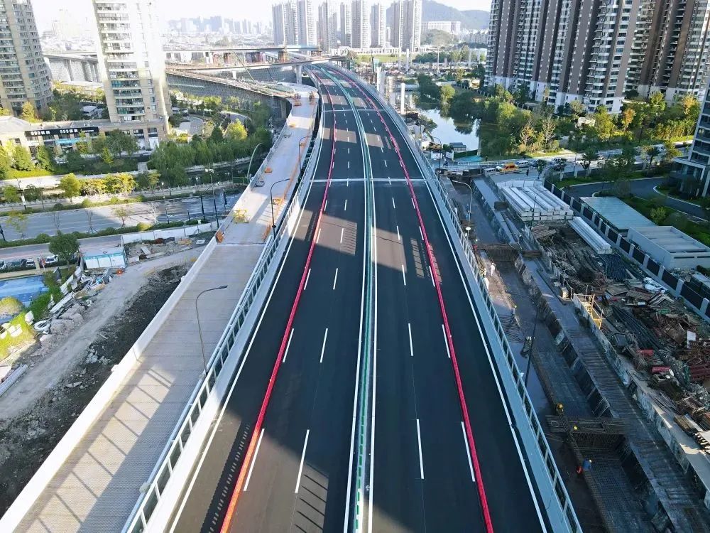 蕭山彩虹快速路市心路東入城口已建段工程等7條市政道路驗收移交