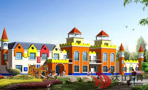 大江东一英伦森林幼儿园紧张施工,或9月1日开学