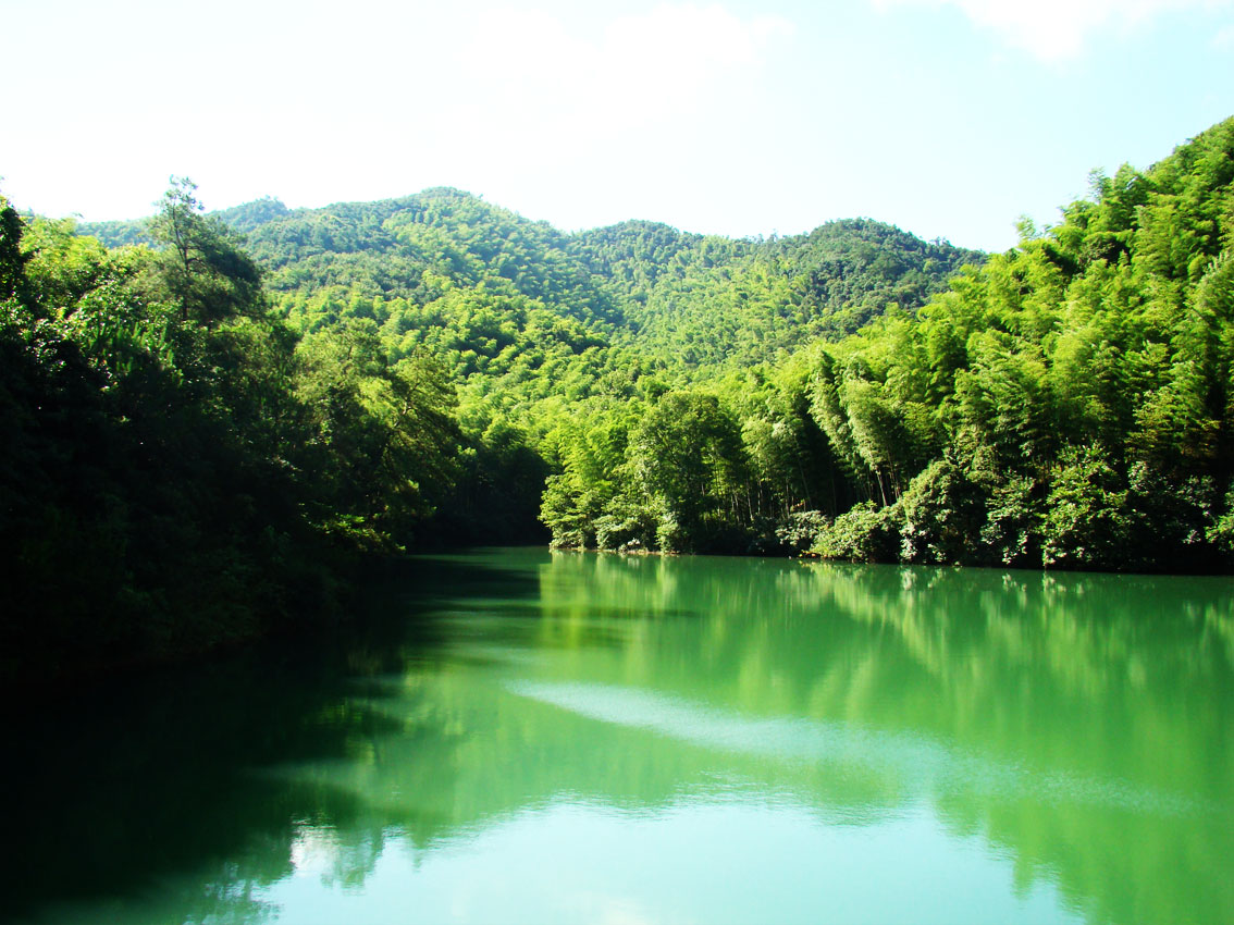 汾口霞源山水库图片