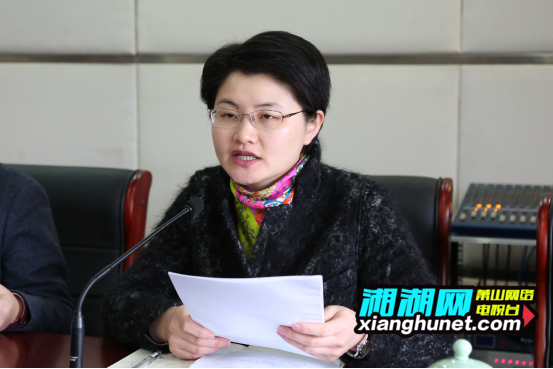 镇长俞国燕讲话