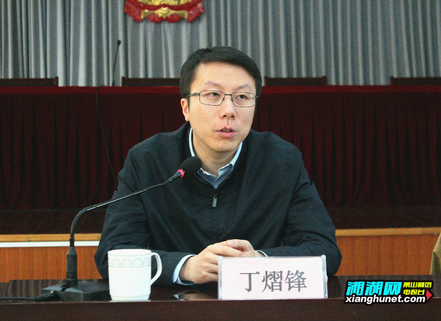 街道党工委书记丁熠锋讲话